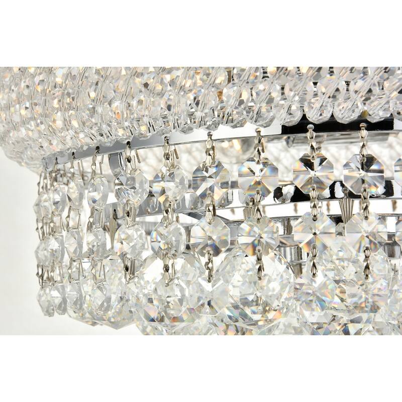 Somette Geneva 4-light 12-inch Flush-Mount Chandelier - 12 Inch