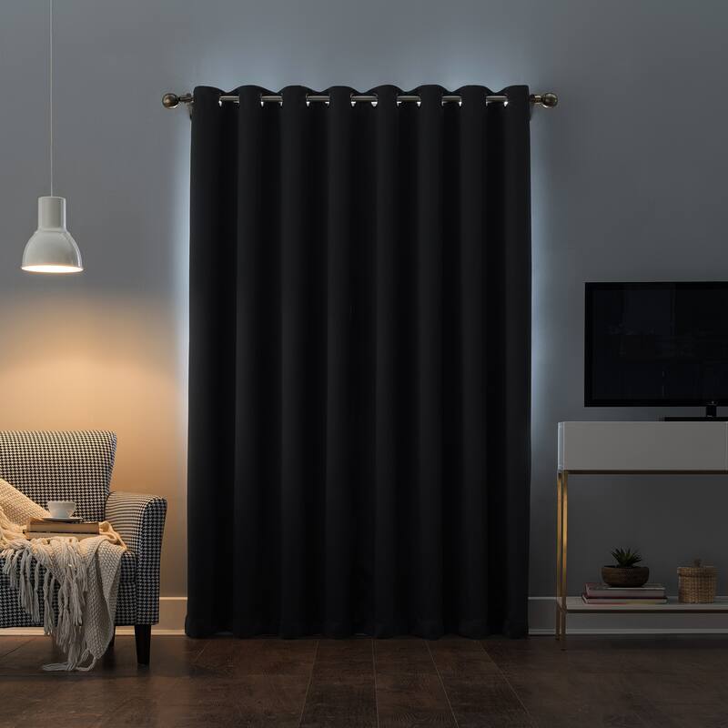 Sun Zero Oslo Total Blackout Grommet Curtain Panel, Single Panel