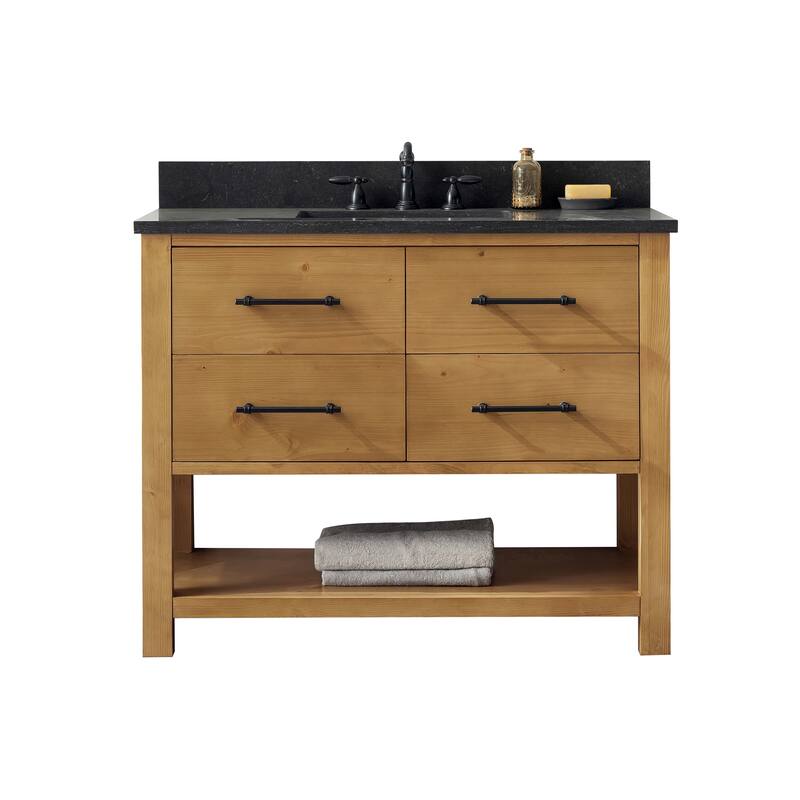 Sudio Design Bathroom Vanity Windwood Collection. - 42" Single Sink - Tan