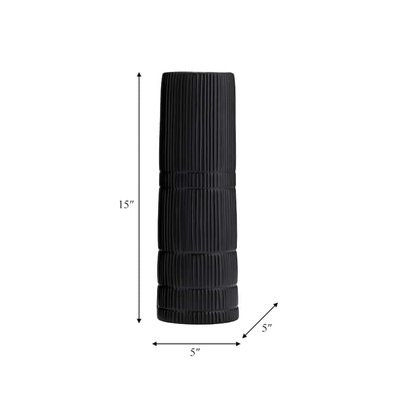 Sagebrook Home Modern Neutral Ceramic Vase