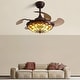 preview thumbnail 29 of 49, Smart Tiffany Stained Glass Retractable Led Ceiling Fan