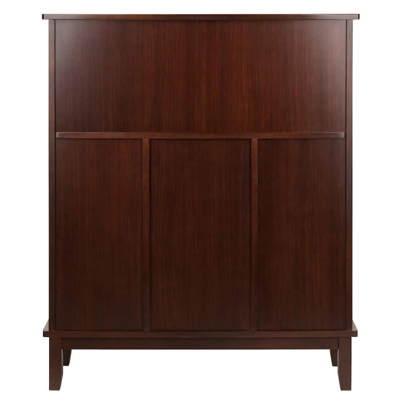 Beynac Wine Bar, Cappuccino - 38.35 x 15.94 x 44.57 inches