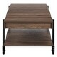 preview thumbnail 14 of 31, Hyssop Farmhouse 47-inch Steel 1-Shelf Coffee Table by Furniture of America