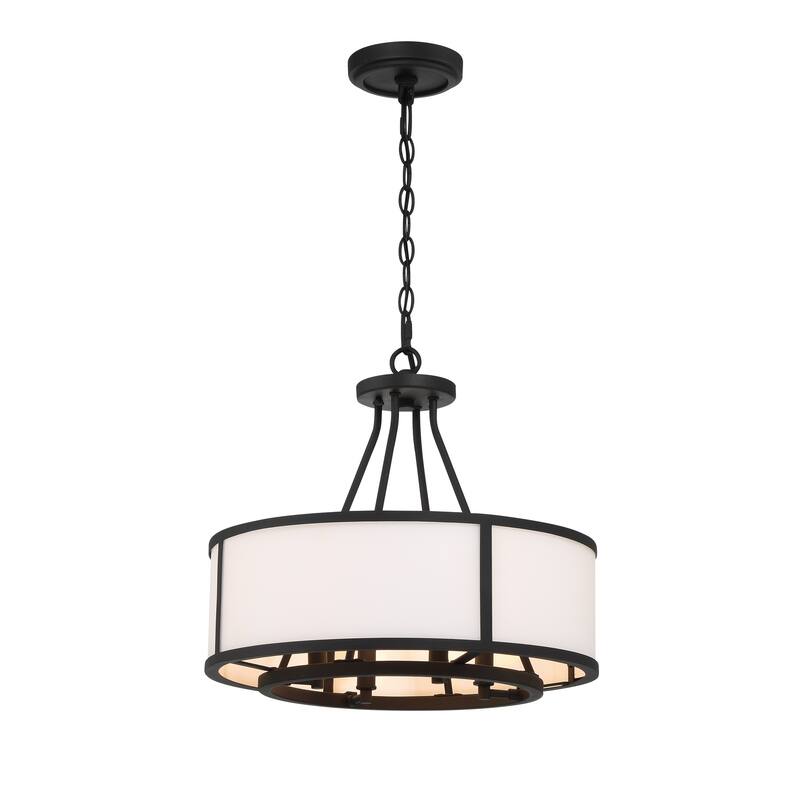 Bryant 4 Light Black Forged Chandelier - 18''W x 16.75''H