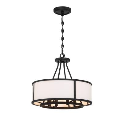 Bryant 4 Light Black Forged Chandelier - 18''W x 16.75''H