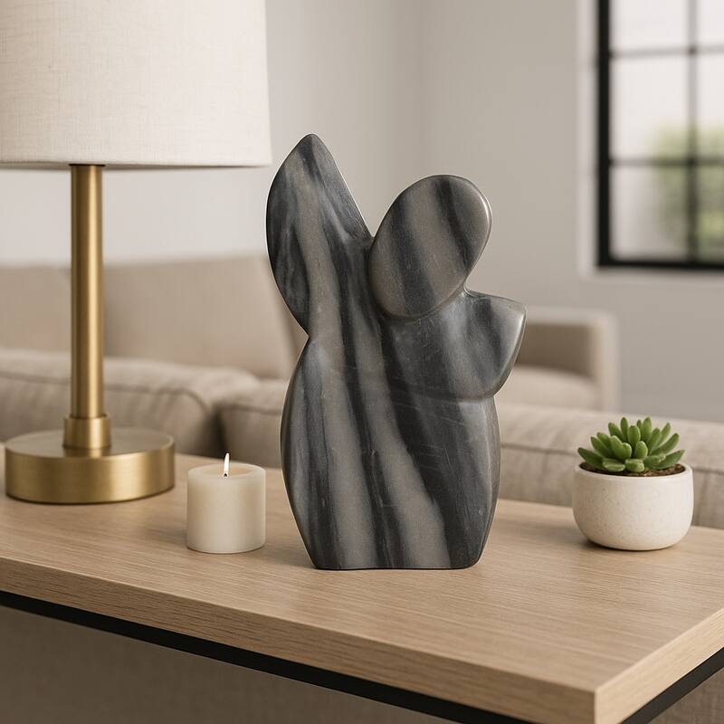 Marble Decorative Statue Elegant Contemporary Carved Figurine