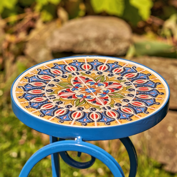Large mosaic top garden table