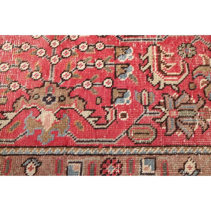 ECARPETGALLERY Hand-knotted Antalya Vintage Red Wool Rug - 6'6 x 9'8