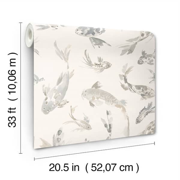 A-Street Prints Koi Stone Fish Wallpaper