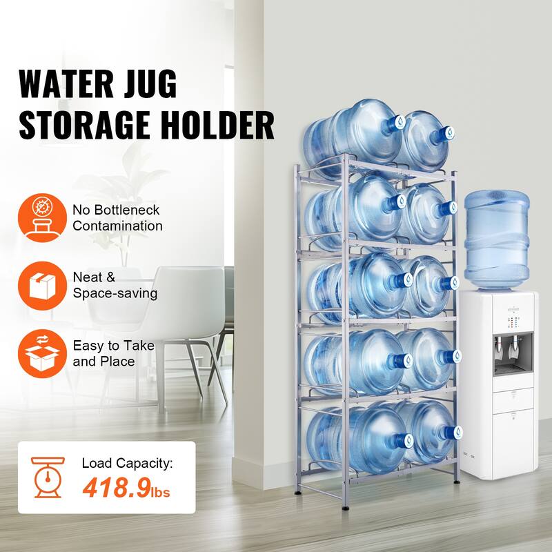 Water Jug Holder Heavy Duty Water Jug Rack for Kitchen, Office, Living Room