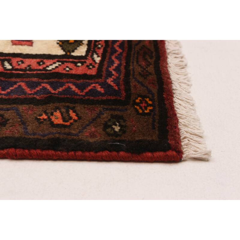 ECARPETGALLERY Hand-knotted Andelz Red Wool Rug - 3'3 x 4'7