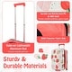 preview thumbnail 10 of 18, Costway 20" Kids Rolling Luggage Foldable Hardshell Carry-on Suitcase - See Details