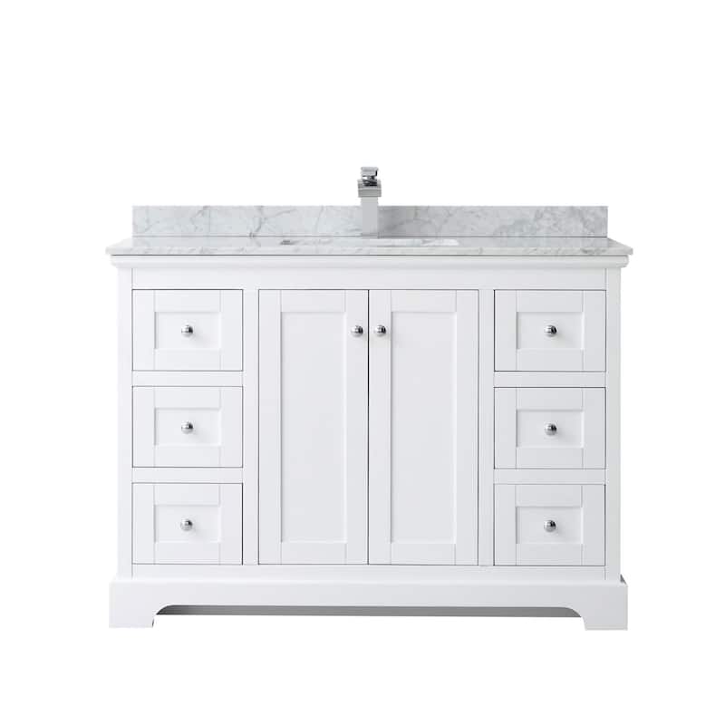 Wyndham Collection Avery 48" Free Standing Single Basin Vanity Set