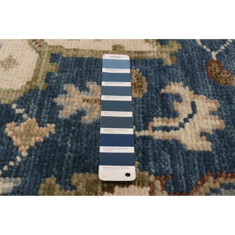 ECARPETGALLERY Hand-knotted Jules Serapi Navy Wool Rug - 7'11 x 9'10