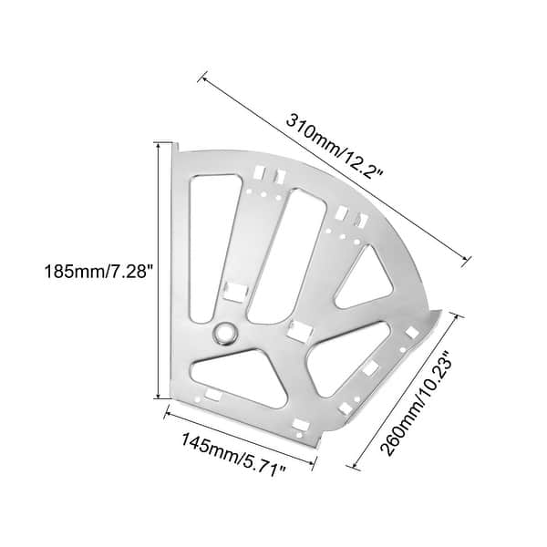 2Pcs Shoes Drawer Hinges 3 Layers Stainless Steel Furniture Hinge Silver Bed Bath