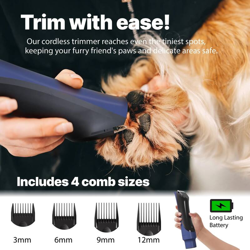 Premium Dog Grooming Kit, Pet Grooming Vacuum & Dog Clippers & Dog Brush for Shedding with 5 Grooming and Cleaning Tools