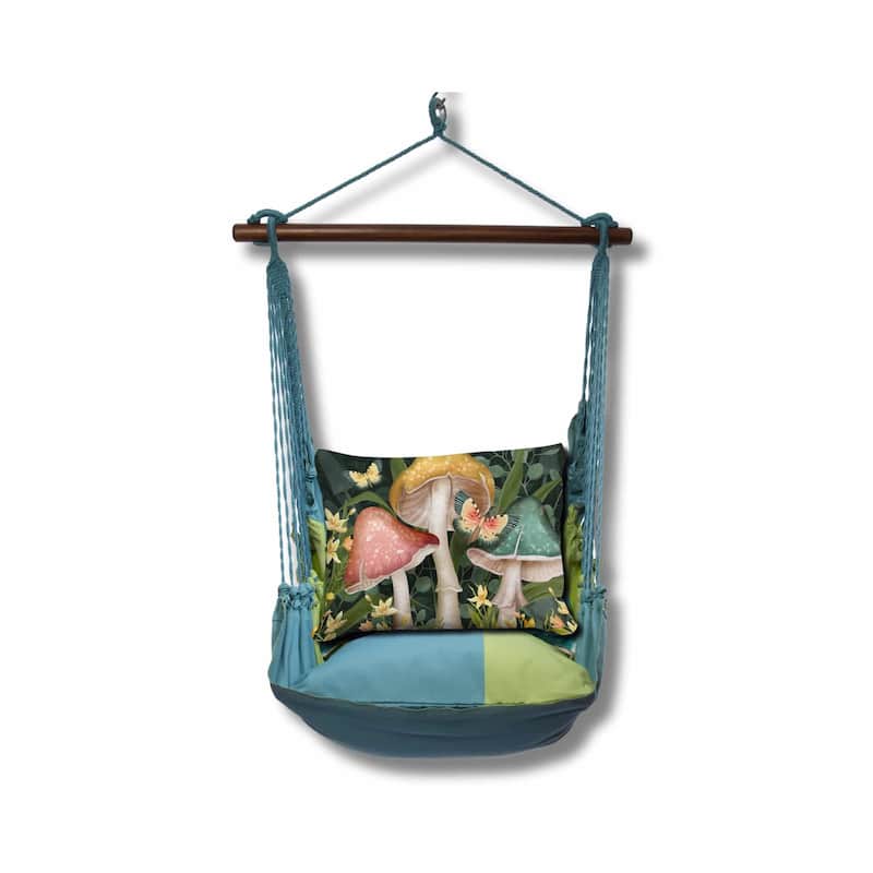 Magnolia Casual Swing Set 4 piece - Meadow Mist Stripe w/ Mushroom Trio