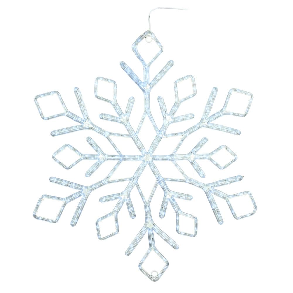 Vickerman 36" Pure White LED Star Ropelight Snowflake