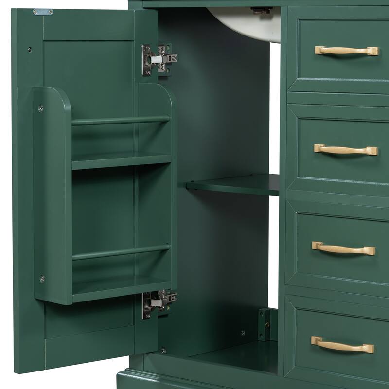 30" Bathroom Vanity Bathroom Cabinet with Sink and Drawers