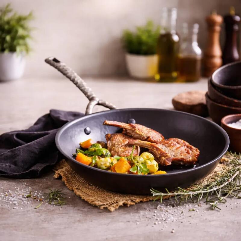 Alva Artist Carbon Steel Pan Pre-Seasoned with Natural Mineral Oil