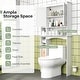 preview thumbnail 6 of 8, Costway Over the Toilet Storage Cabinet Bathroom Storage Organizer - See Details