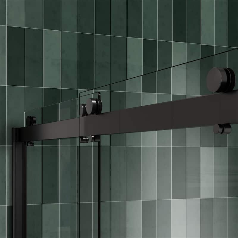Bathroom Glass Shower Sliding Door with 5/16" Tempered Glass