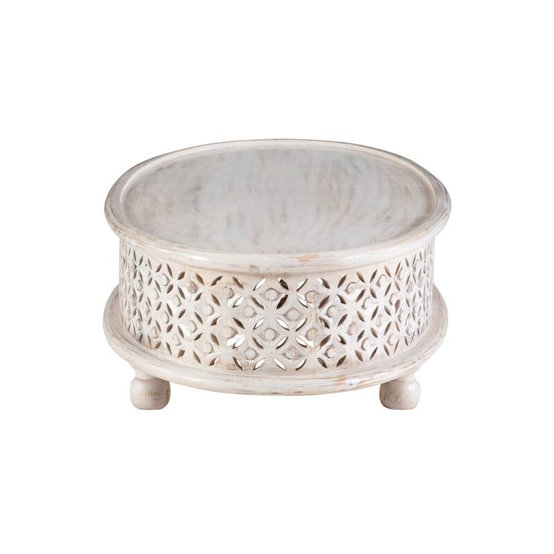 Linon Jennifer Boho Oval Coffee Table