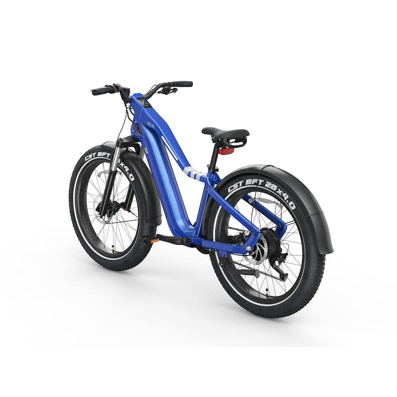 Step-Over Electric Mountain Bike - Blue - 26