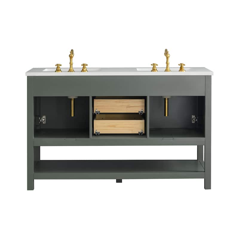 Sudio Design Arlo 54" Double Bathroom Vanity - 54" Double Sink