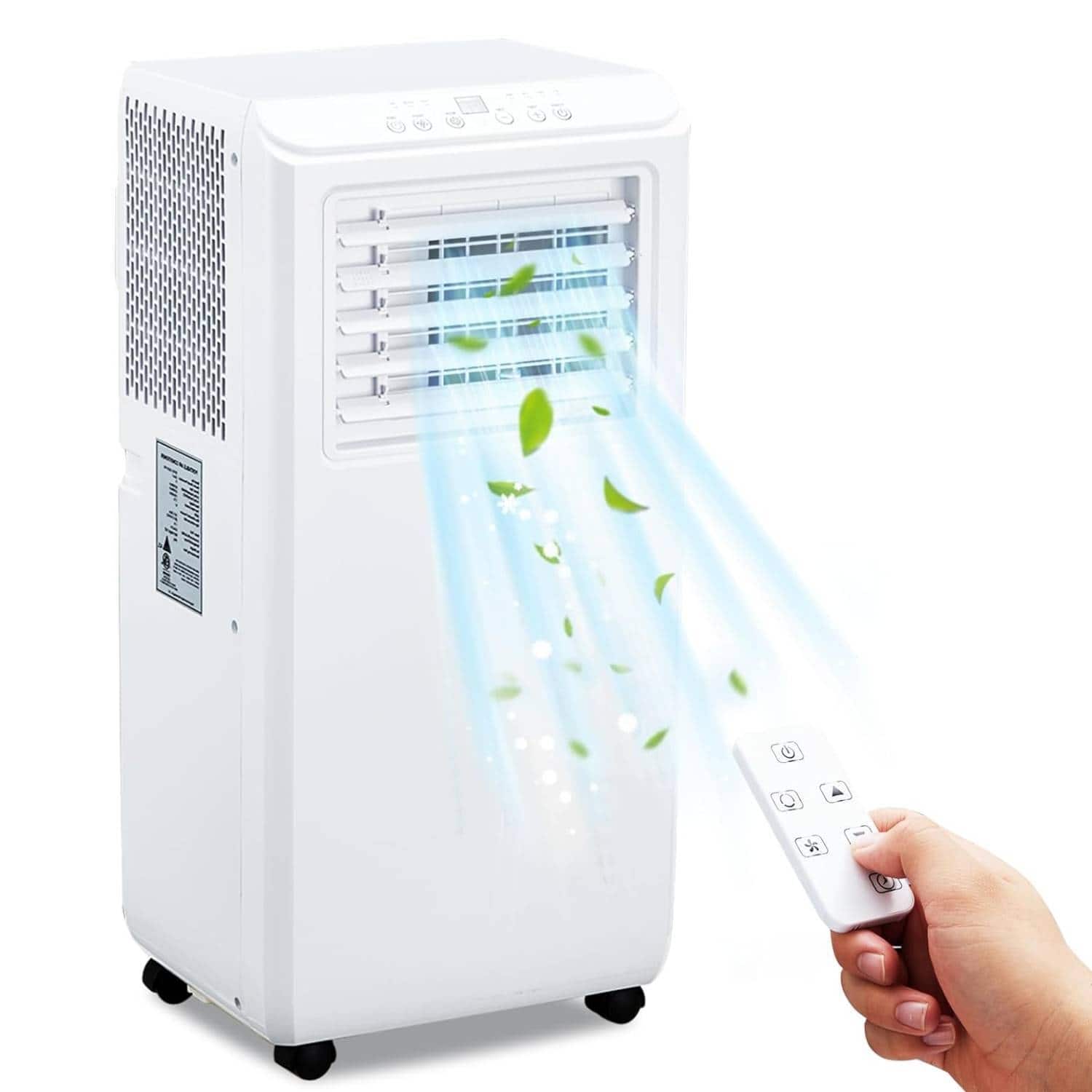 10000 Btus Portable Air Conditioner with Cool, Fan and Dry Function N