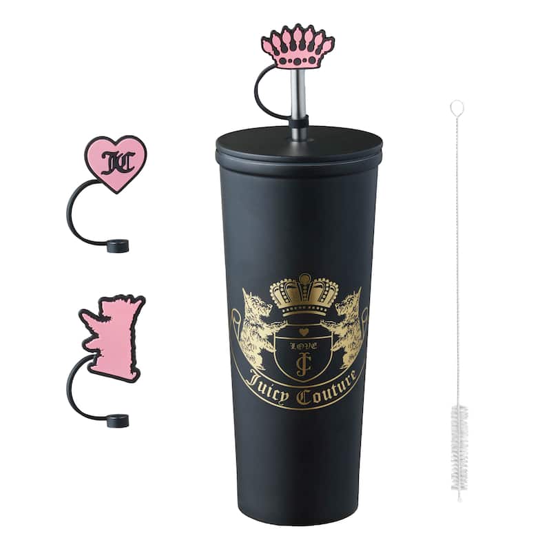 Juicy Couture Hydration Stainless Steel Couture Cup 6-Piece Set