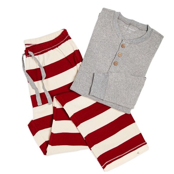 burt's bees rugby striped pajamas