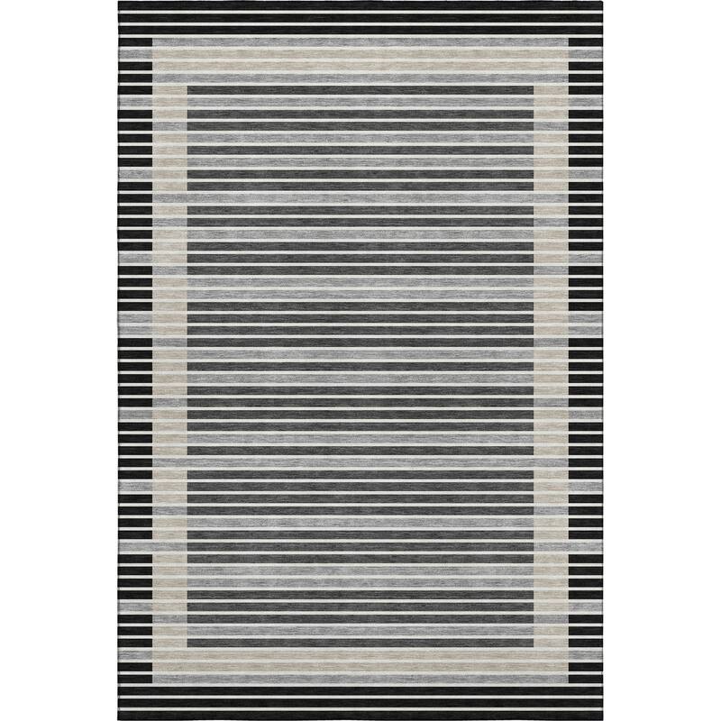 Premium Washable Super Soft Border Geo Mayfield Rug