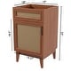 preview thumbnail 33 of 45, Javer Bohemian Rattan Freestanding 2-Shelf Bath Vanity Cabinet Base Only (Sink Basin not Included)
