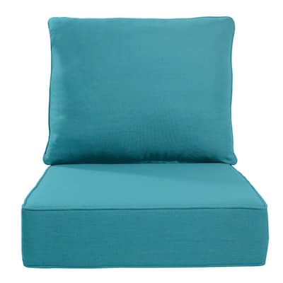Pocassy 24"x24"x6" Thick Cushions Indoor/Outdoor Deep Seat Cushion