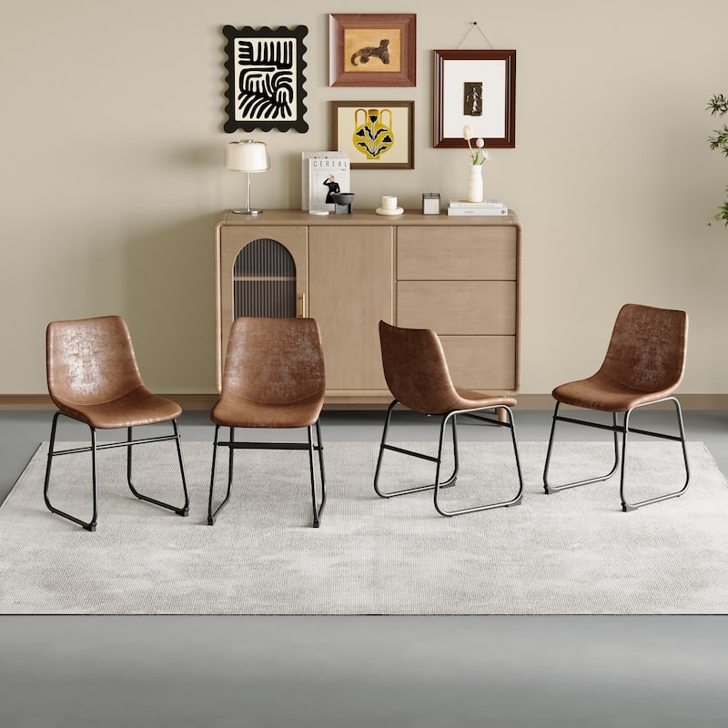 Upholstery Dining Chairs Bar Stools Set of 4