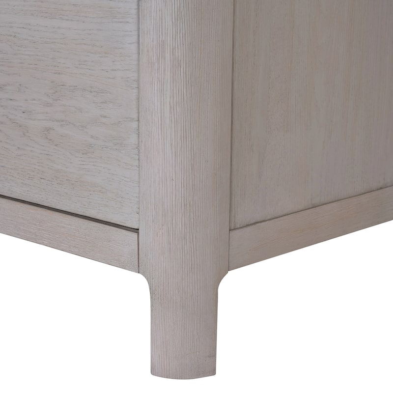 Furniture of America Rensite Modern Oak Solid Wood 5-Drawer Chest
