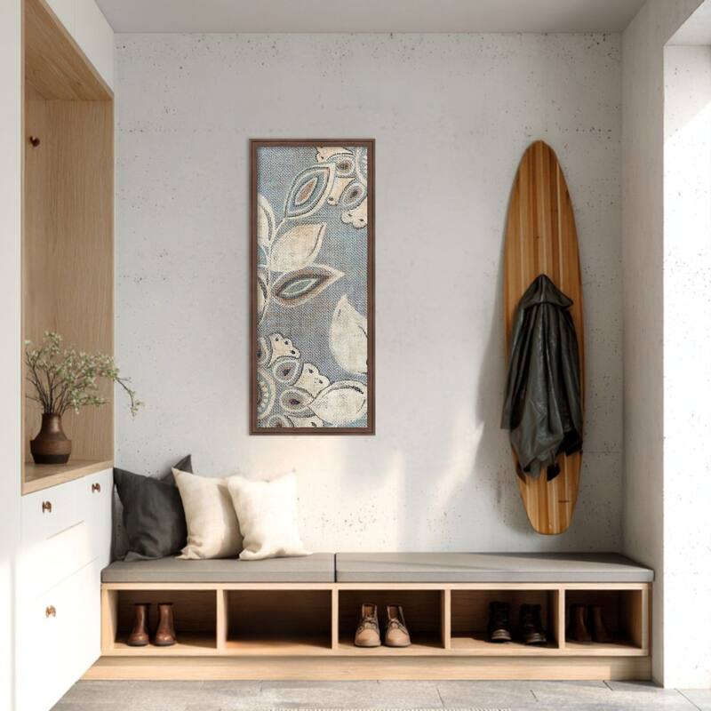 Amanti Art Framed Fabric Pinboard Vintage Elegance II by Alex Black Printed Bulletin Board