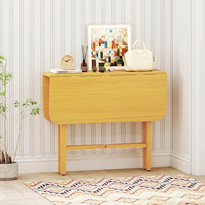 Costway Foldable Dining Table for 2-4 People Extendable Table with - See Details