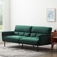 preview thumbnail 21 of 35, Lucid Comfort Collection Futon Sofa Bed with Box Tufting Green Velvet