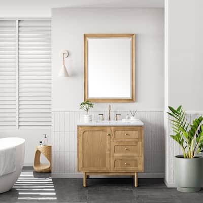 James Martin Vanities Laurent 36" Single Vanity, Light Natural Oak