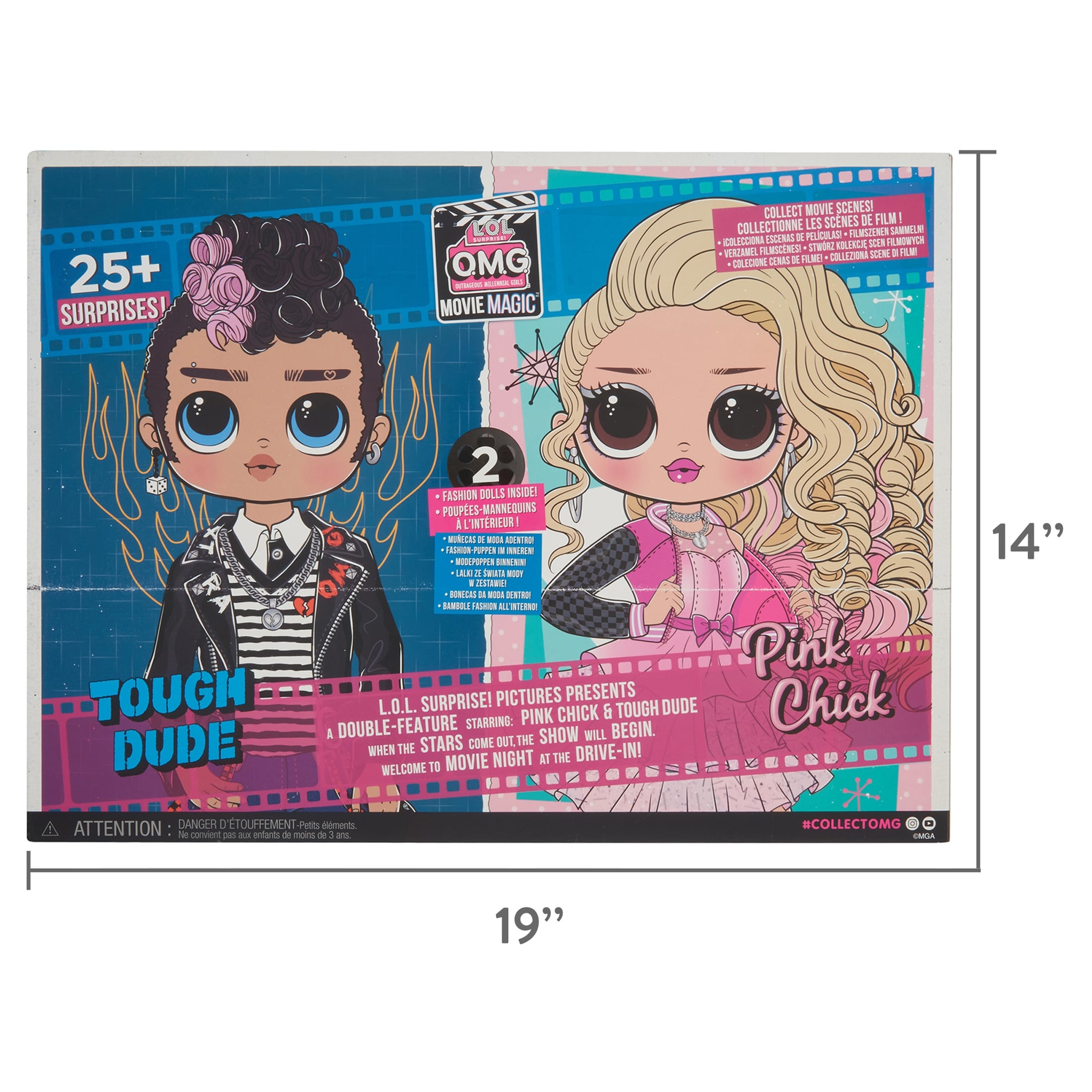 L.O.L Surprise! OMG Movie Magic Fashion Tough Dude and Pink