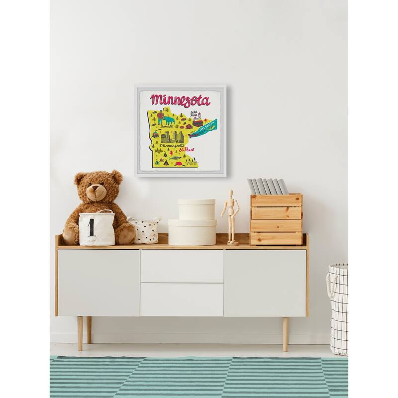 'Explore Minnesota' Framed Painting Print