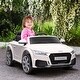 preview thumbnail 2 of 10, 6V Audi TT RS Kids Electric Ride On Toy Car with Parent Remote Control, USB, Lights, for Realistic Driving Fun