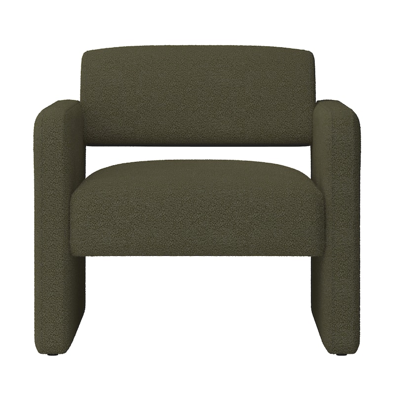 Stripe Single Sofa Chair, Upholstered Comfortable Chair With Armrests, For Living Room Reception Bedroom (30.9"*30.51"*30.11")