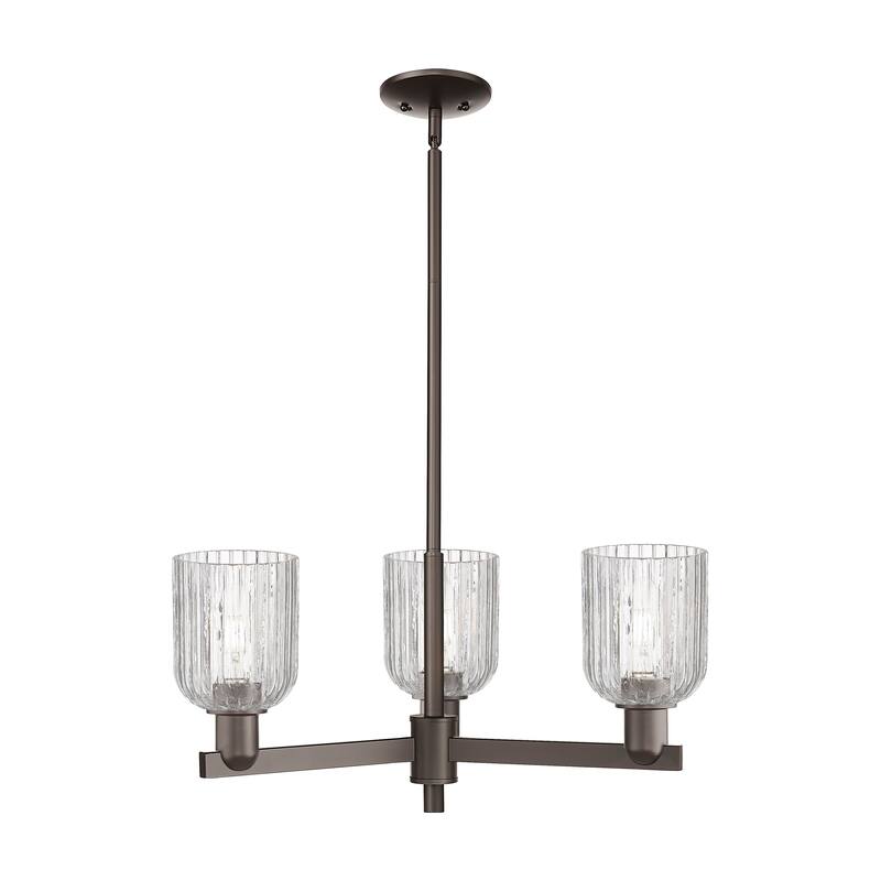 Innovations Lighting Downtown Urban - Bridal Veil - 3 Light 18" Chandelier