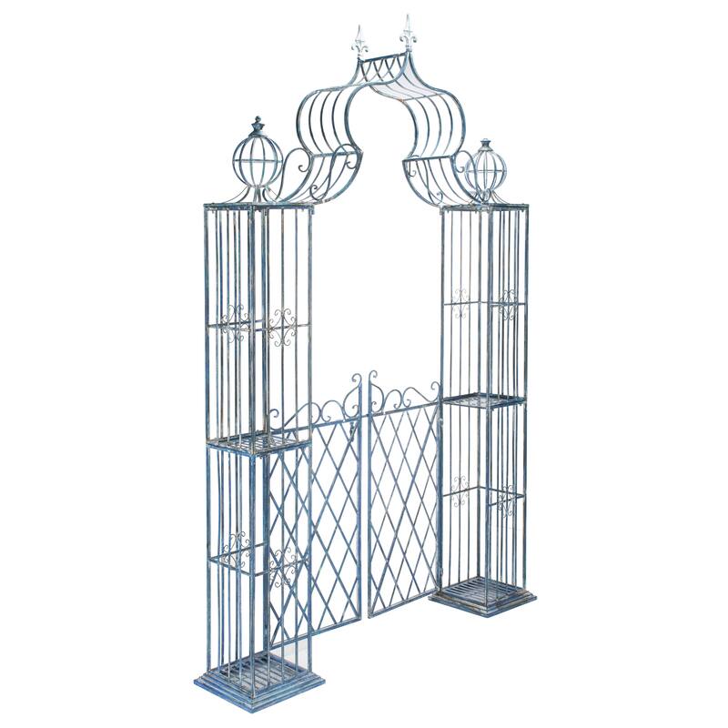 SAFAVIEH Sky Victorian Iron Outdoor Garden Arch Arbor