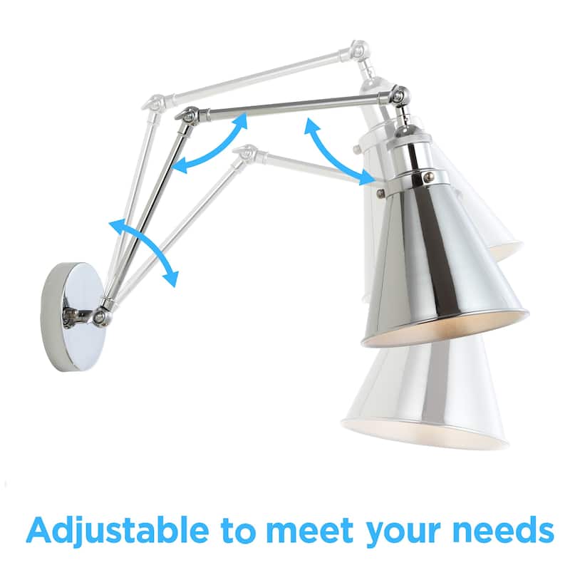Rover 7" Adjustable Arm Metal LED Wall Sconce by JONATHAN Y
