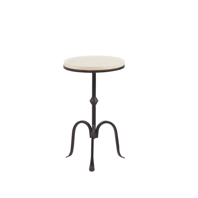 Madison Park Bunker Black Accent Table
