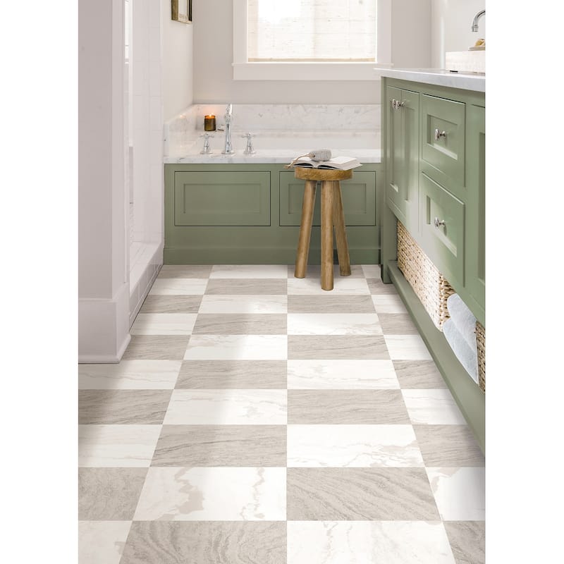 Chris Loves Julia x FloorPops Bonneville Beige Peel and Stick Floor Tiles